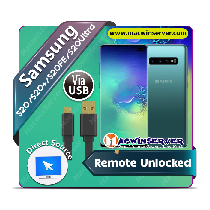 Samsung S20/S20+/S20FE/S20 Ultra Remote Network Unlocked